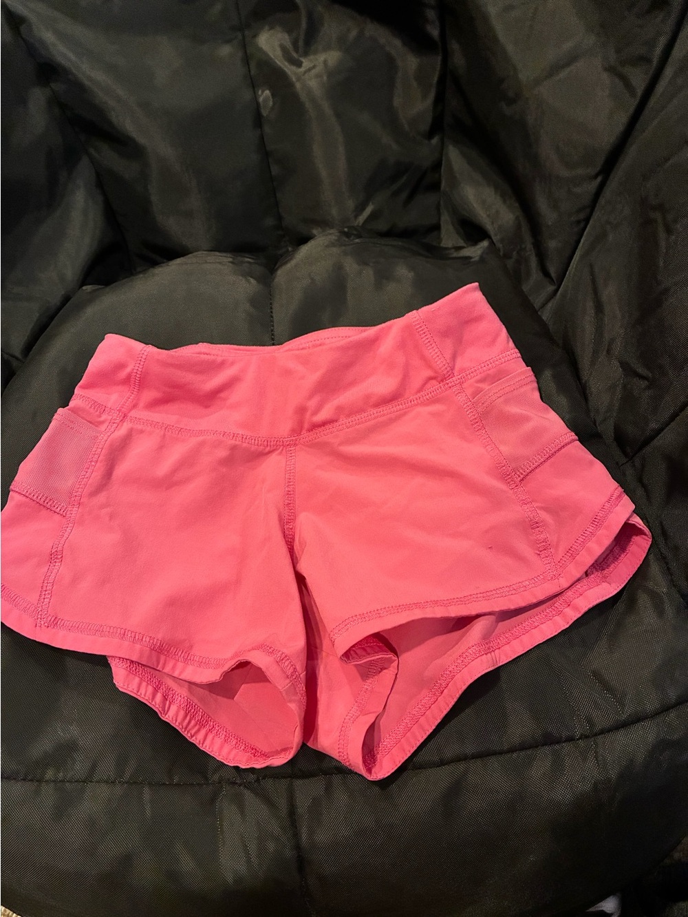 Girls Pink Active Running Shorts